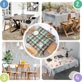 thumbnail image 4 of Multi Color Checkerboard Checkered Pattern Square Tablecloth,Waterproof Square Table Cover,Wipeable Spillproof Washable Table Cover for Home Kitchen Party Decor 42"X42"(107x107cm), 4 of 6