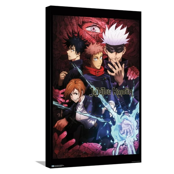 Jujutsu Kaisen - One Sheet English Canvas Wall Poster, 14.725" x 22.375"