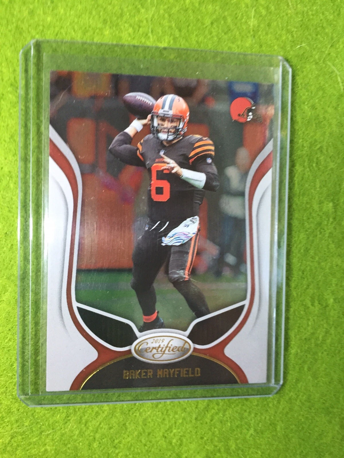 BAKER MAYFIELD CARD JERSEY #6 CLEVELAND BROWNS 2019 Panini Certified Football