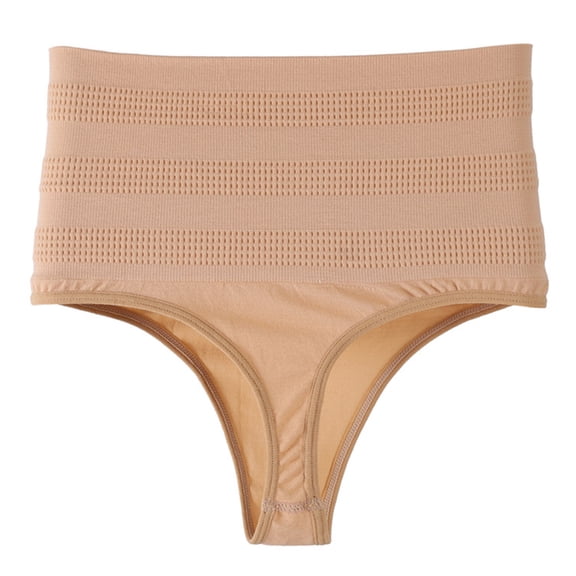 Invisible Abdomen Control Underwear For Women High Waist Breathable Nylon Fabric Panties Lingerie Shapewear Briefs Thong