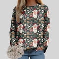 thumbnail image 6 of Futezty Women Christmas Sweatshirts 3D Digital Print Novelty Pullover Tops Funny Santa Xmas Tree Graphic Holiday Outfits, 6 of 7