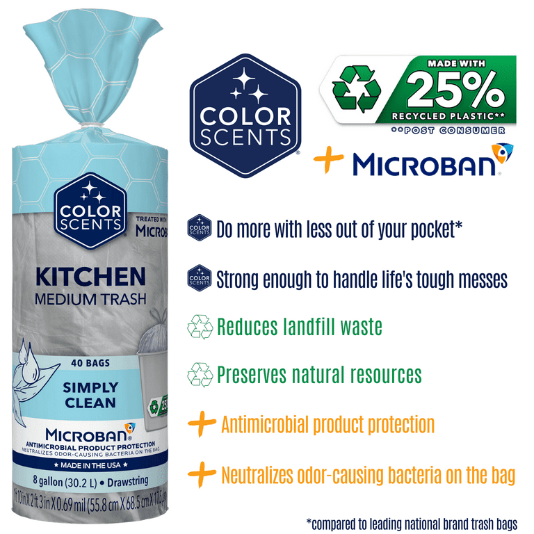 Color Scents®  Sented trash bag with MICROBAN®