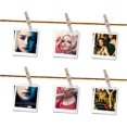 thumbnail image 4 of 100 Pieces Clear Plastic Utility Paper Clip, Photo Paper Peg Pin, Clothes Line Clips, Craft Clips, 3.5 x 0.5cm x 0.7cm (Gold Glittered), 4 of 6