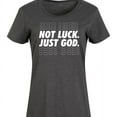 thumbnail image 3 of Instant Message - Not Luck, Just God - Women's Sleeveless Shift Dress, 3 of 6