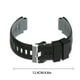 thumbnail image 2 of Correa de reloj Correa deportiva Correa de reloj de repuesto para Garmin Forerunner 220/230/235/620/630/735xt, negro gris Inevent EL2639-04, 2 of 7
