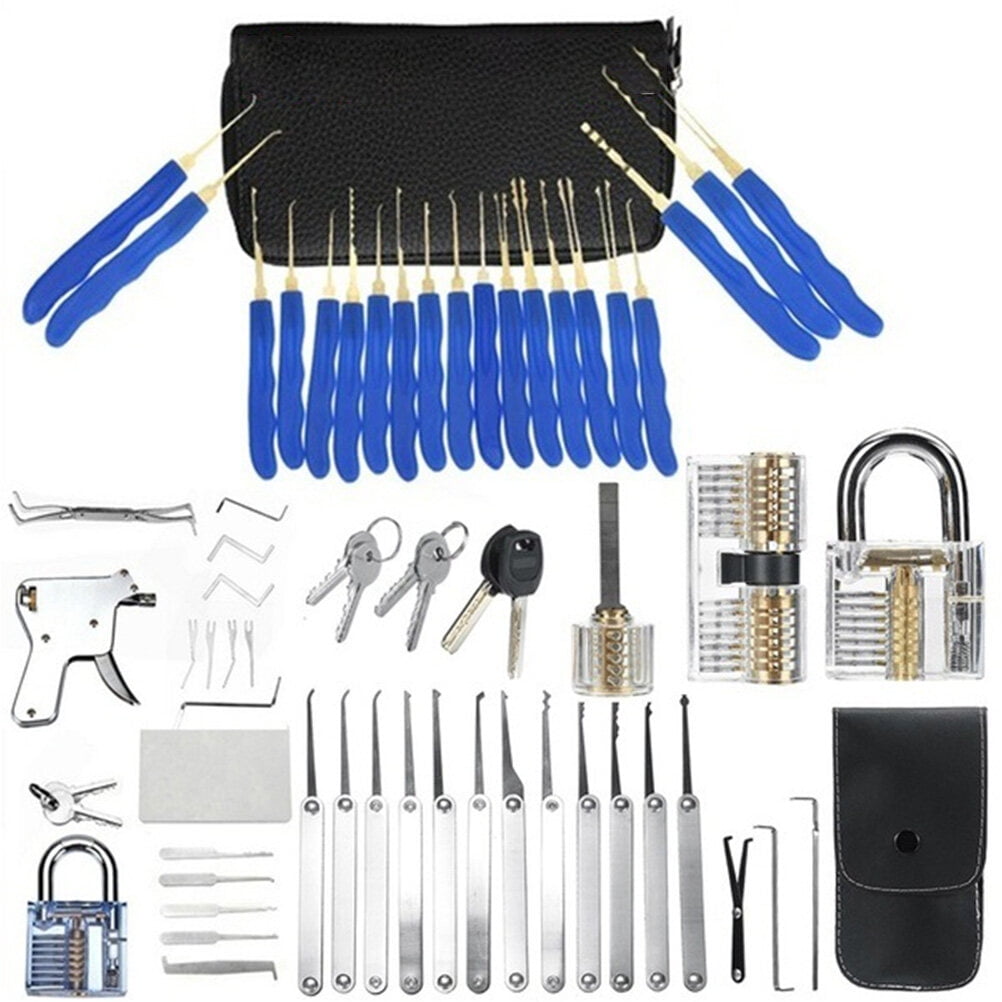1 Set of 45 Pcs Professional Lock Pick Kit Locksmith Tool Broken Key