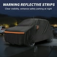 thumbnail image 4 of Unique Bargains Car Cover for Suzuki Swift 2010-2023 PEVA Spunlace Cotton Outdoor Full Car Cover All Weather Waterproof Windproof Sun Rain Snow Protection with Passenger Door Zipper Black, 4 of 6