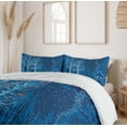 thumbnail image 6 of Ambesonne Forest Duvet Cover Sets, Winter Scenery with Show, 2-Queen, Orange Violet Blue, 6 of 7