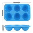 thumbnail image 6 of LShunze Silicone Muffin Pan - 6 Cup Non-Stick Cupcake Pan for Baking, Food Grade and BPA Free, Perfect for Egg Muffin, Cupcake, Quiches and Frittatas, 6 of 8