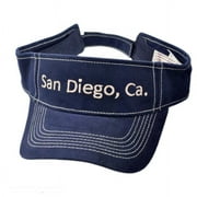 San Diego, CA Adjustable Visor - ADJUSTABLE - Navy/Khaki