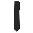thumbnail image 3 of Jacob Alexander Men's Tone on Tone Corded 2.5 inch Width Slim Neck Tie - Black, 3 of 8