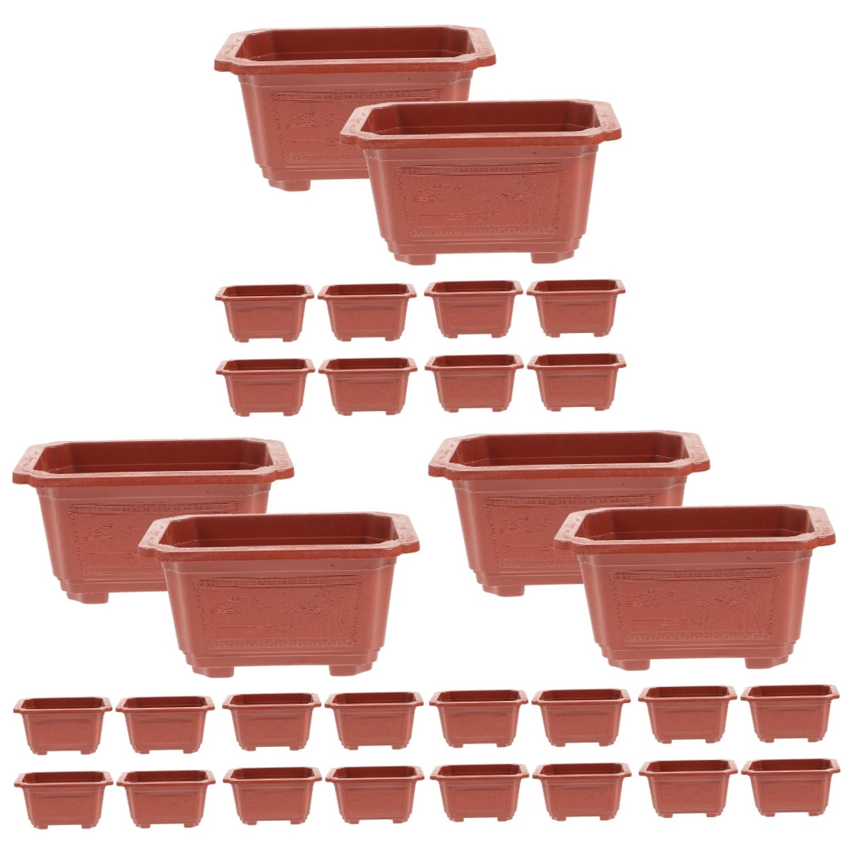 3 Count Flower Pots for Indoor Plants Flowerpot Outdoor Planter