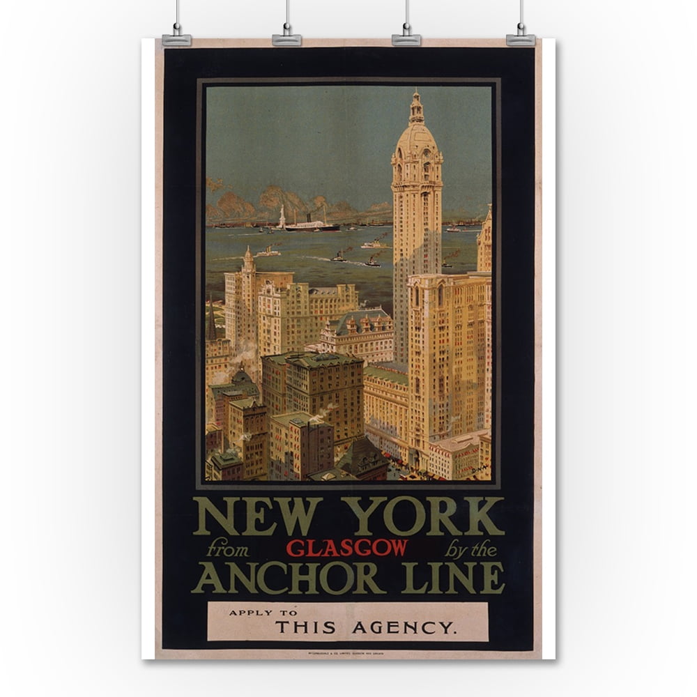Vintage Art Deco Giclee Poster Print NEW ENGLAND USA Travel