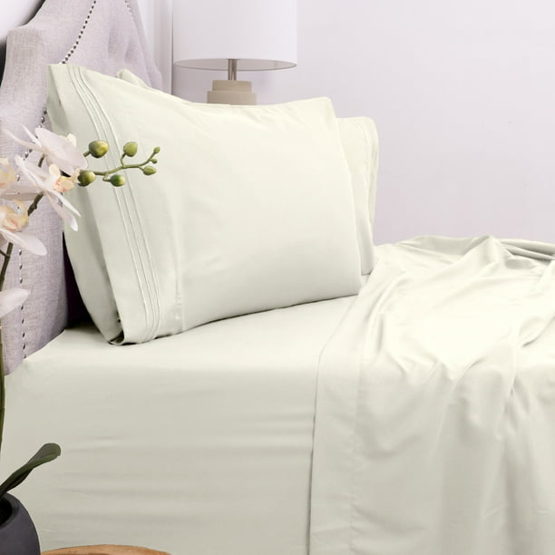 Egyptian Comfort 1800 Thread Count 4 Piece RV Short Queen Deep Pocket