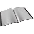 thumbnail image 2 of jofwis Presentation Book with Plastic Sleeves, Black, 20-Pocket, 2 of 4
