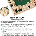 thumbnail image 3 of Amusing Educational Toys 4 Players 4 Sided 10 Number Flaps & Dices Game Dice Board Game Shut The Box Wooden STYLE 2-GREEN, 3 of 8