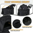 thumbnail image 5 of HomGarden 4 Wheels 3-in-1 Foldable Pet Dog Stroller W/Detachable Carrier for Small Dog Cat Max.44 lbs, Black, 5 of 16