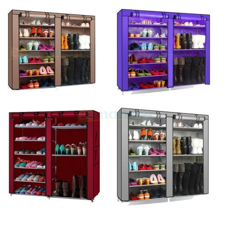 Clothes Stores For Teens Ktaxon Portable Shoe Rack Boot Shelf Shelves Storage Closet Organizer Cabinet w/ Cover ()