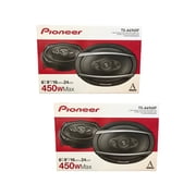 Pioneer TS-A6960F 4-Way 450W 6x9 Coaxial Car Speakers, Black (2 Pairs)