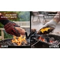 thumbnail image 4 of BBQ Grill Gloves, 1472°F Extreme Heat Resistant Grilling Gloves Non-Slip Oven Mitts Potholder, Perfect for Barbecue, Cooking, Baking, Fireplace, Smoker - 2 Pair, 4 of 7