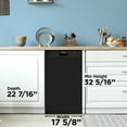 thumbnail image 3 of Danby 18" Wide Built-in Dishwasher in Black (DDW18D1EB), 3 of 8