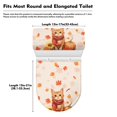 thumbnail image 7 of HELLHERO Cat Maple Leaf Toilet Top Cover Set & Adjustable Toilet Lid Seat Cover for Toilet, Polyester, Easy to Install, 7 of 7