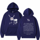 thumbnail image 3 of For all the Dogs letter hoodie Men 's hip hop retro pull shirt Fashion Leisure super Dalian hat Street, 3 of 5