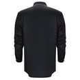 thumbnail image 4 of Men Shirt Men's Western Shirt Long Sleeve Embroidered Cowboy Casual Snap Button Shirt Button Down Shirt with Pockets Men Long Sleeve Shirt Brown S, 4 of 4