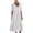 White, variant on Cotton Linen Blend Dresses Lighweight V Neck Dress Short Sleeve Sundress Solid Color Beachwear Casual Vacation Outfits Pink 2XL