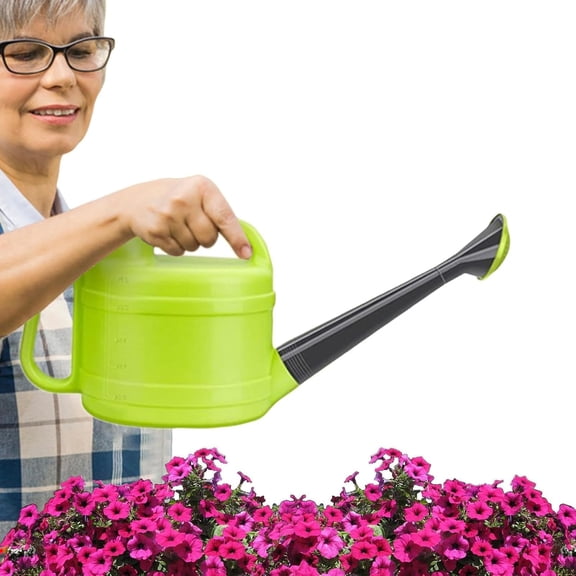 Small Watering Can, 2.5L with Scale & Sprinkler Heads for Garden