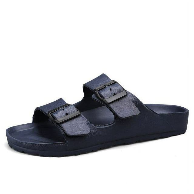Sandales Légères Confortables pour Femmes Eva Réglable Double Boucle Sandales Plates Chaussures pour Femmes Filles