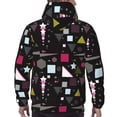 thumbnail image 7 of Naloa Colorful Geometry Men's Casual Hooded Collar Drawstring Hoodies Pullover Sweatshirts Casual Long Sleeve Shirts-Medium, 7 of 7