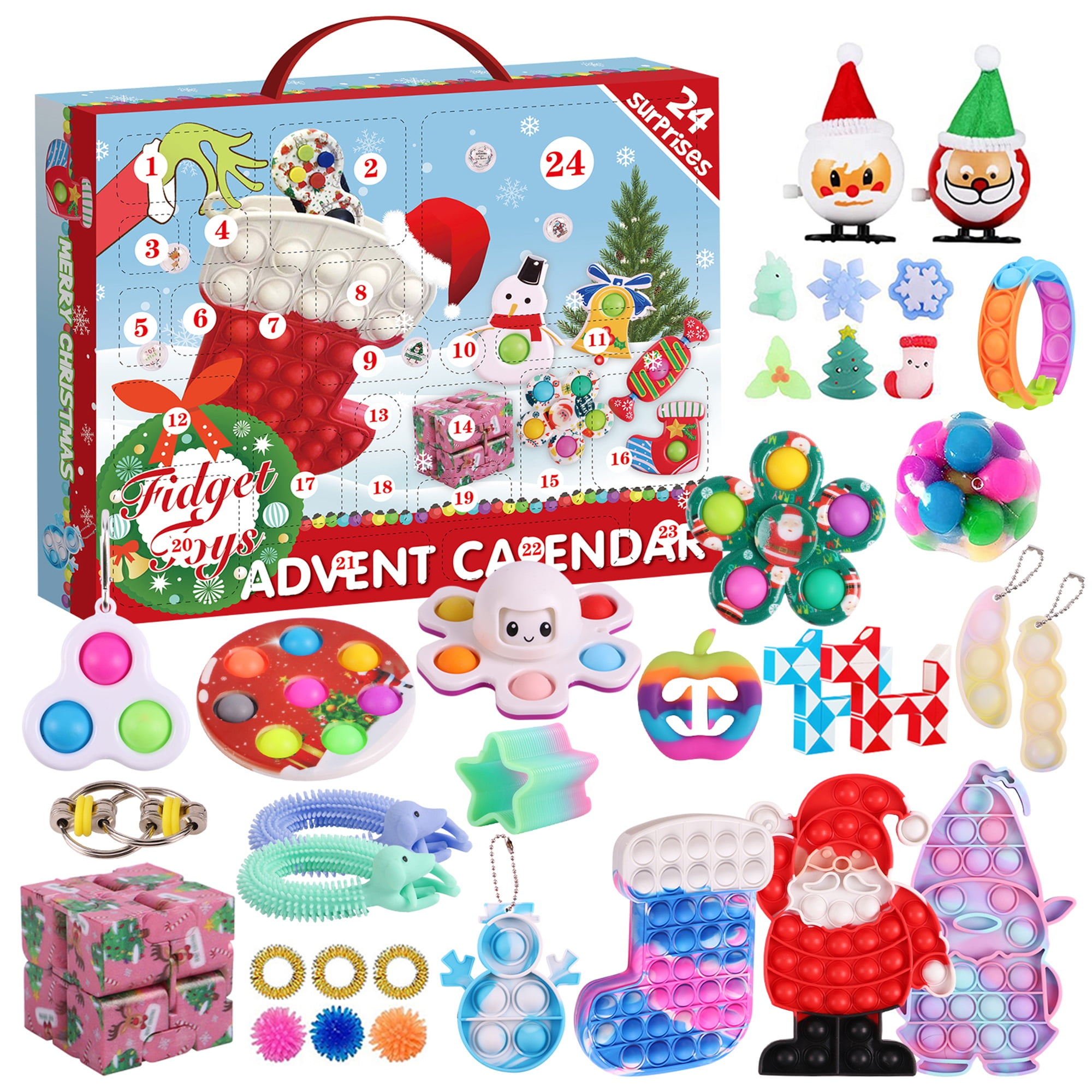 Zoiuytrg Advent Calendars 2021 Fidget Advent Calendar Toys Gift Boxes