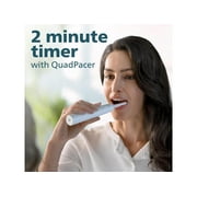 Philips Sonicare 4100 Power Toothbrush, Rechargeable Electric Toothbrush with Pressure Sensor, White (HX3681/23)