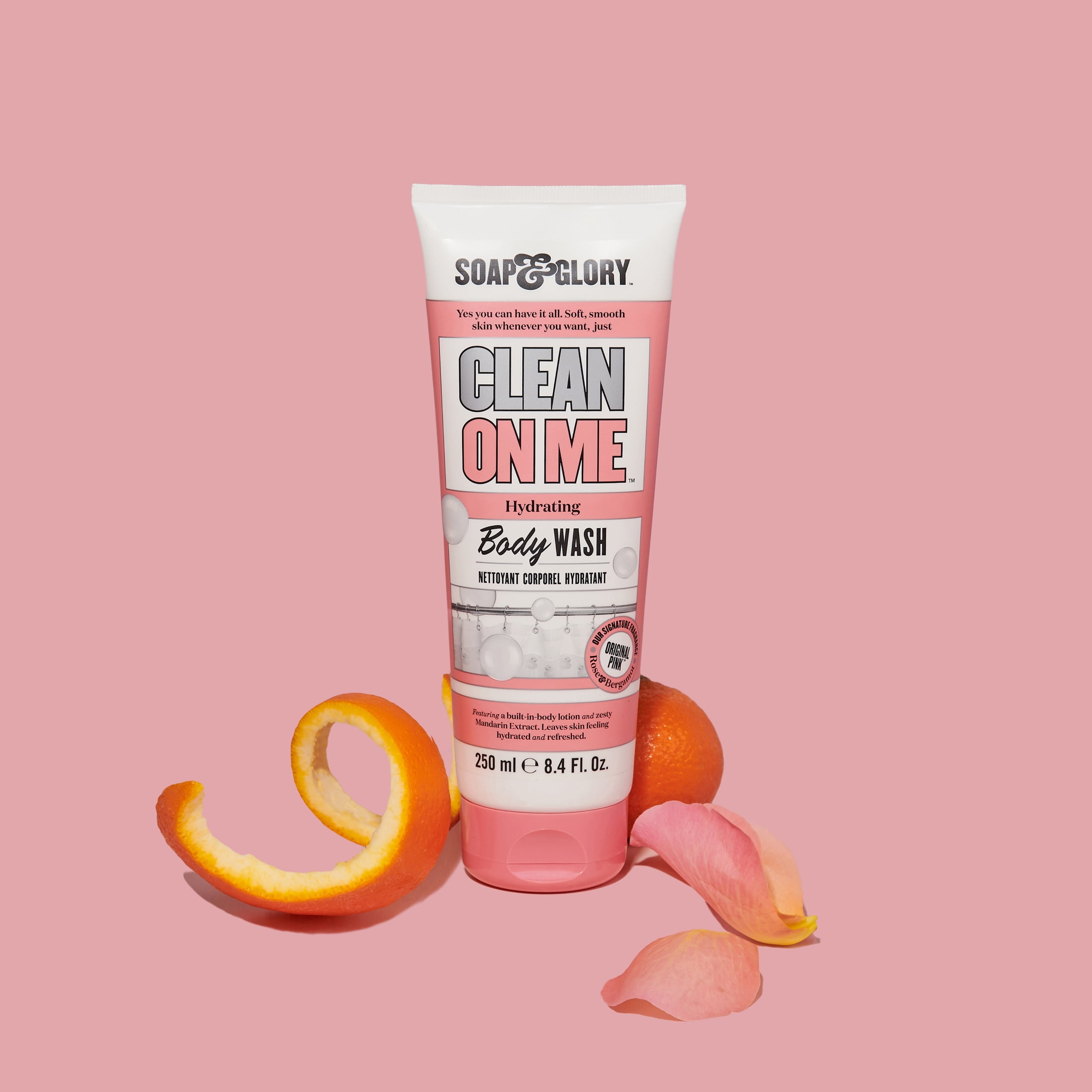 Soap & Glory Clean on Me Clarifying Body Wash, Original Pink Scent, All Skin Types, 8.4 fl oz