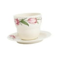 thumbnail image 3 of Juego de taza y platillo de té Macarena floral con adorno de diseño Vintage, 3 of 8