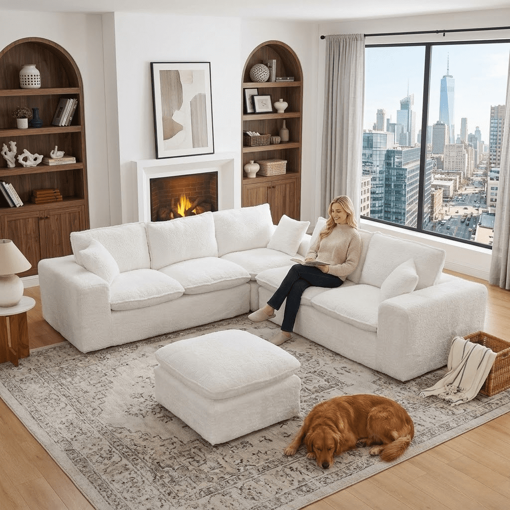 Howcool Cloud Couch Modular Sectional Sofa 6 Seat 134