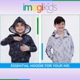 thumbnail image 3 of Minecraft Big Kids' Boy or Girl Cosplay Fleece Zip-Up Hoodie Skeleton Light Grey, 3 of 7