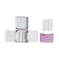 thumbnail image 1 of Paleta de acuarela con cubo de lavado con área de mezcla mini para el viaje de paleta de pintura para principiantes para graffiti de pintura acrílica Rosa, 1 of 8
