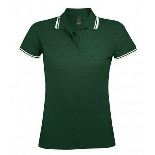 Sol's Polo Piqué à Manches Courtes à Boutonnage Pasadena pour Femmes