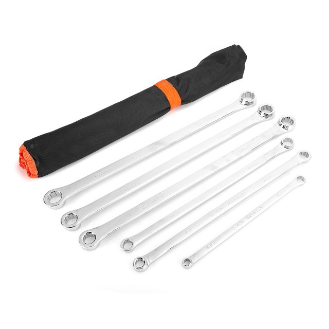 Llave De Extremo De Caja Llave De Extremo Doble Alargamiento De Acero Antioxidante 45 # Duradero Para Fábrica De Carpintería De Garaje De Automóviles ANGGREK Otros Vehículos
