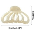 thumbnail image 4 of Hair Claw Clips for Thin Hair Claw Clip - Strong Grip, Comfortable Open Cutout Design - Ideal for Long, Thin To Medium, Curly, Or Wavy Hair - for All Hair Textures Hair Claw Clips Medium, 4 of 4