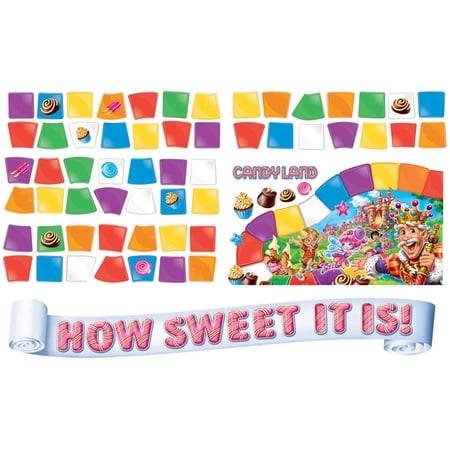 Eureka Candy Land How Sweet Bulletin Board Decorations, Multicolor, 63 Count, 8 Pack