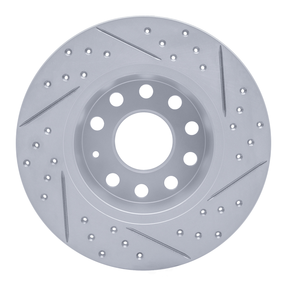 Dynamic Friction Company 830-74059L DFC Geoperformance Rotor - Drilled and Slotted