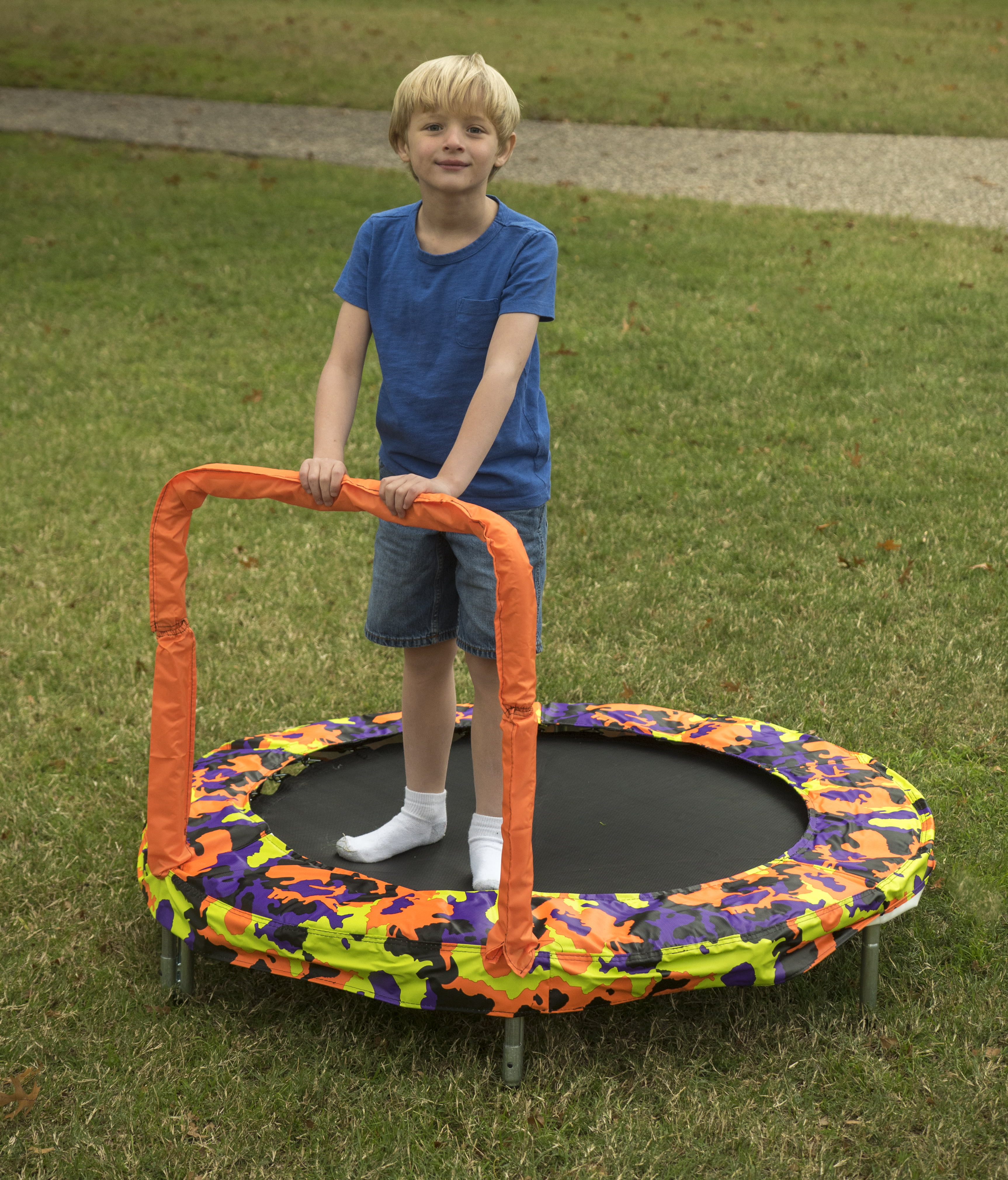 Vervagen Onveilig kant Jumpking Trampoline 4' Camouflage Orange Bouncer for Kids - Walmart.com