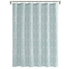 My Texas House Channing Aqua Damask Cotton-Blend Shower Curtain, 72" x 72"