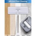 thumbnail image 6 of Mop and Bucket with Wringer Set for Home, Flat Mops Floor Cleaning System with 3 Washable Microfiber Pads, 2-in-1 Bucket Separate Dirty and Clean Water, 27-48.5 in Adjustable Long Handle, 6 of 6
