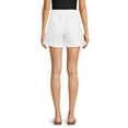 Time and Tru Women's and Women's Plus Utility Cuff Shorts, 4" Inseam, Sizes 220