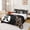 Black Brown A, variant on Feelyou Ribbon Monogrammed Bed Sheets for Girls, Cheetah Leopard Print Full Size Sheets, Black Brown, 4pcs, 1 Flat Sheet, 1 Fitted Sheet and 2 Pillowcases