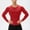 Red, variant on hoksml Men Athletic Shirts Long Sleeve T Shirts Top Casual Solid Color Running Fitness Leotard High-elastic Exercise Running Workout Tees Shirts